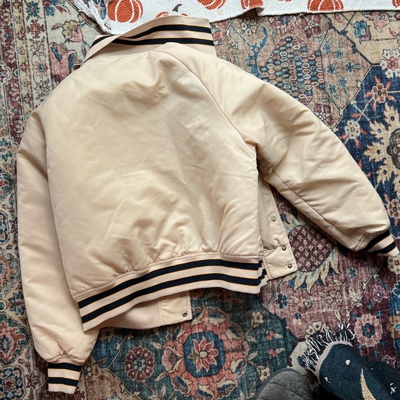 Levi's After School tan oversized Varsity Jacket, size Small - Picture 5 of 6